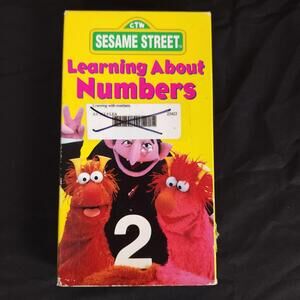 Sesame Street Learning‎ About Numbers VHS 1986 Jim Henson